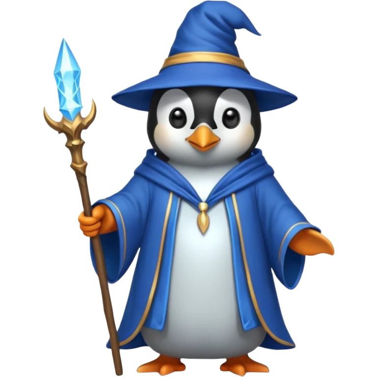 Penguin Wizard emoji