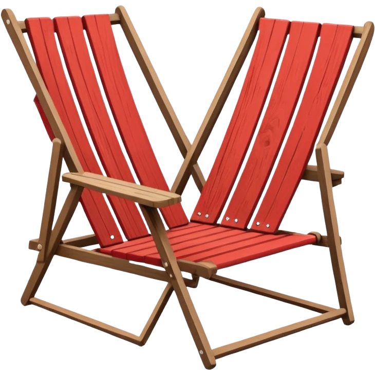 red beach chair emoji