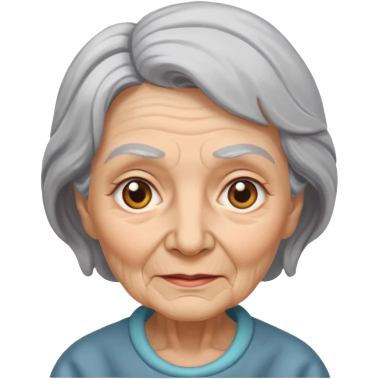 Create an avatar of old woman emoji