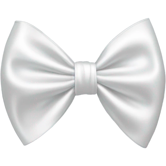 white satin bow emoji