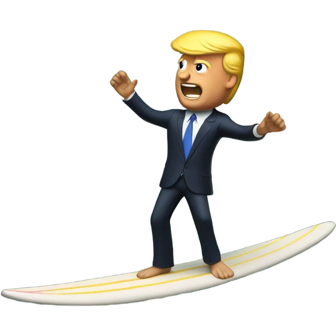 trump on tsunami emoji