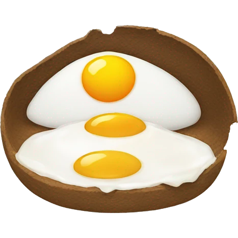 two sunny side up eggs emoji