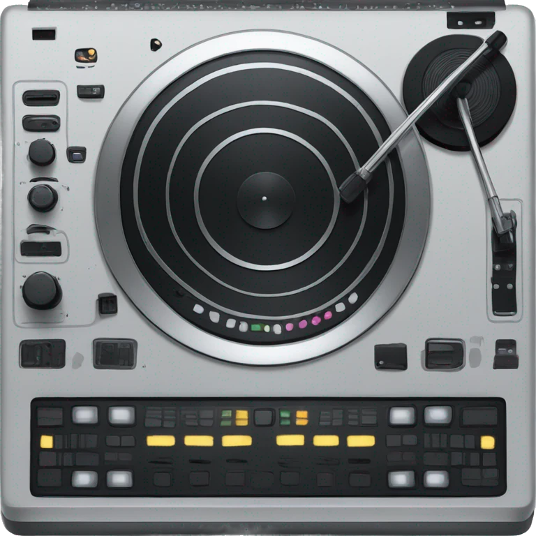 DJ board with a reference to sports (maybe a scoreboard or arena or stadium) emoji