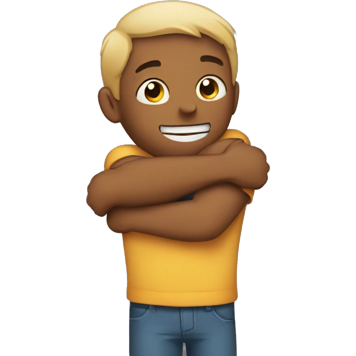 hugging myself emoji