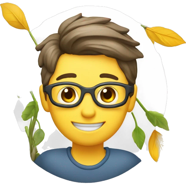Una persona de 12 años apuntando hacia un atril con una hoja de una flecha en sentido positivo  emoji