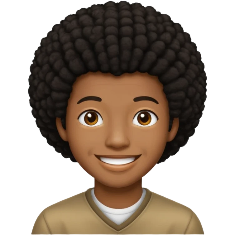 CoryxKenshin with black afro hair emoji