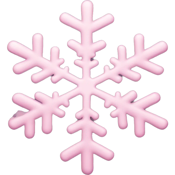 light pink snowflake  emoji