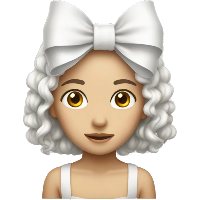 white bow emoji