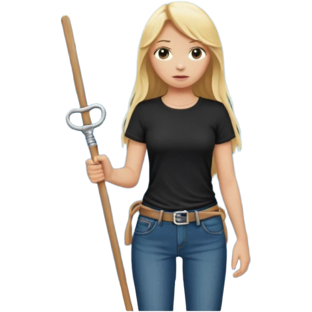 Bdsm male dominant wearing jeans black T-shirt and holding a flogger watching from outside blonde long hair sub with a collar showering with suds all over her emoji
