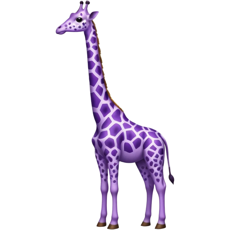 Purple giraffe  emoji