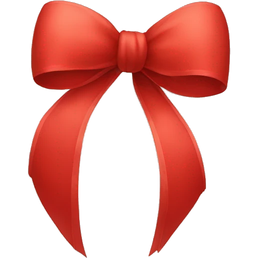 Red bow emoji