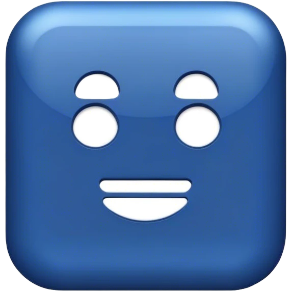 dark blue like button emoji