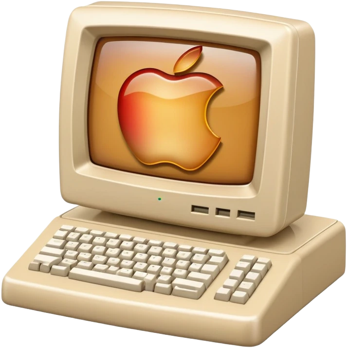 Y2K Apple computer emoji