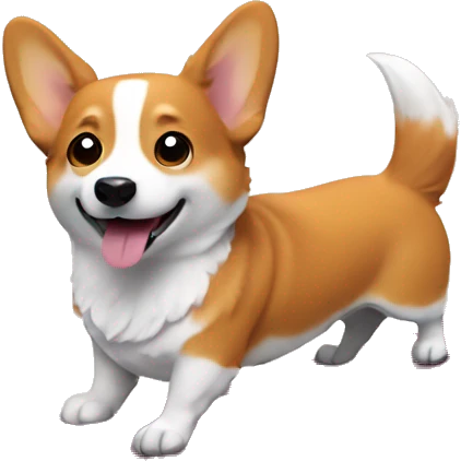 Corgi surfing  emoji