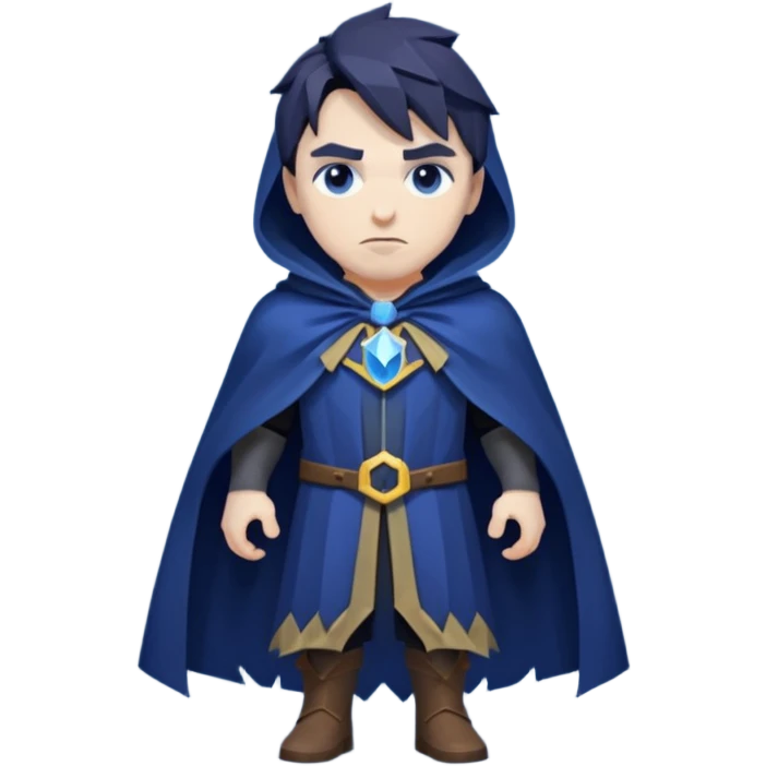 low poly warlock cape fantasy emoji
