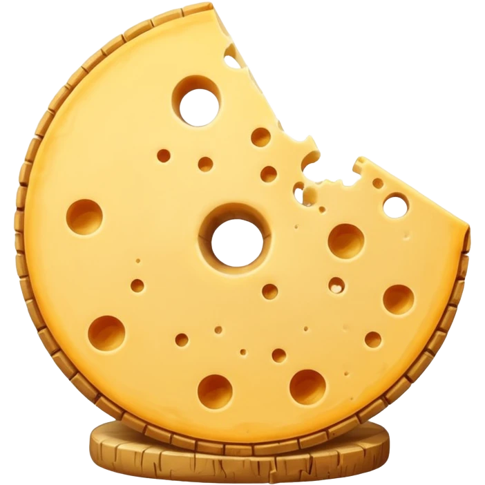 Cheese wheel italian  emoji