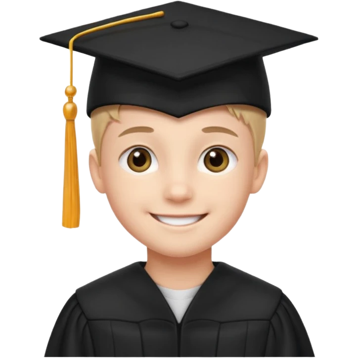 graduating cap kid emoji