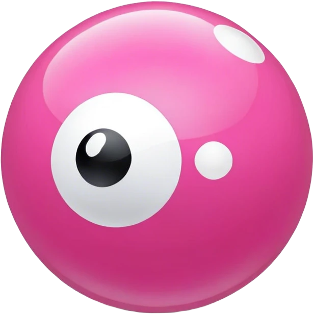 Pink 8 ball emoji