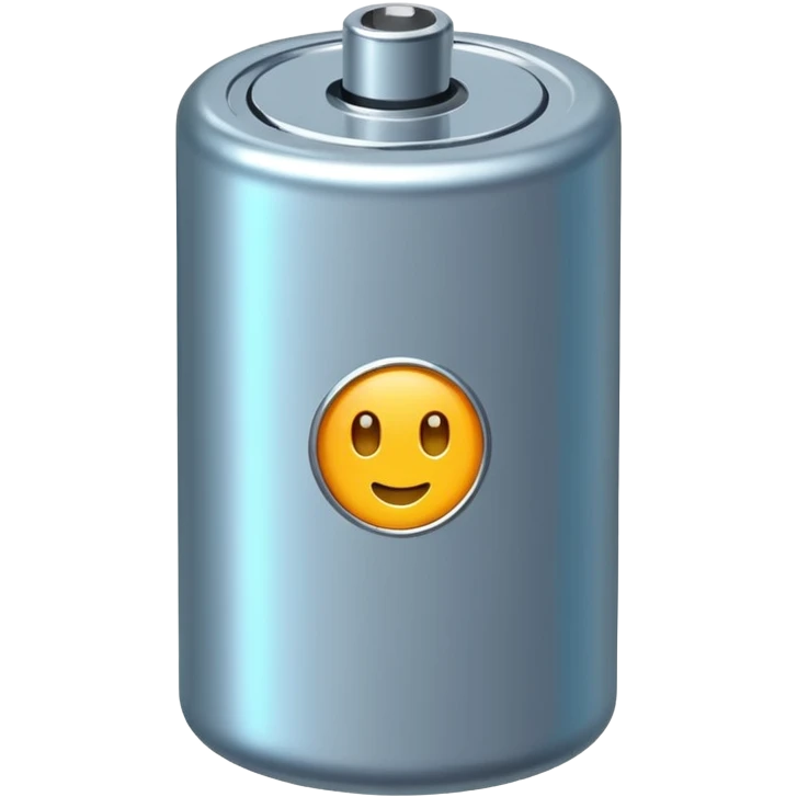 realistic small battery emoji