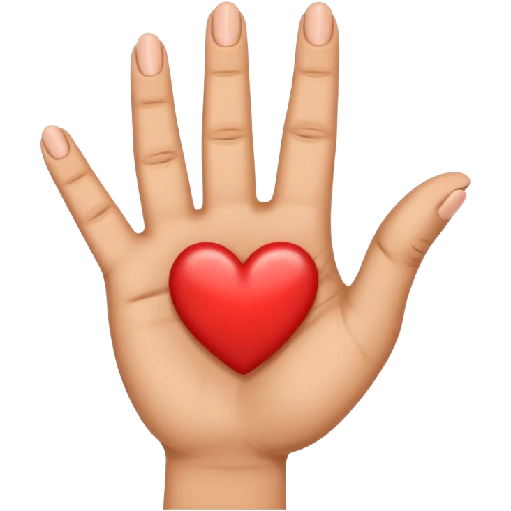Middle finger heart hand emoji