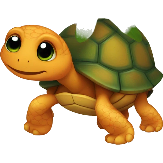 orange nija turtle emoji