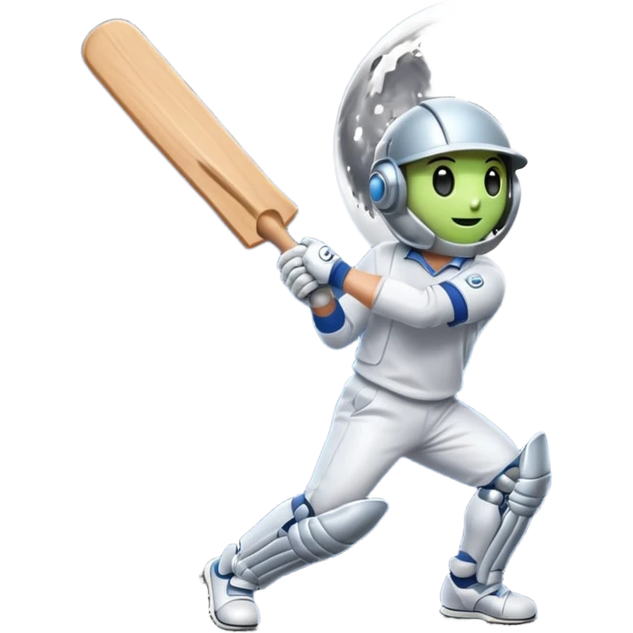 Moon cricket  emoji