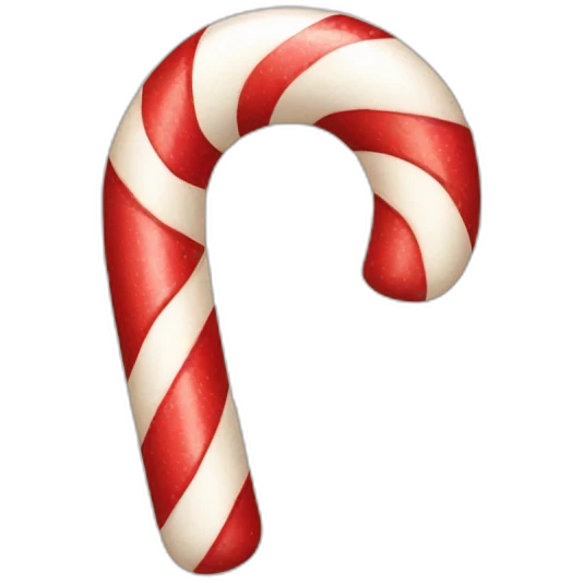 candy cane decorated emoji