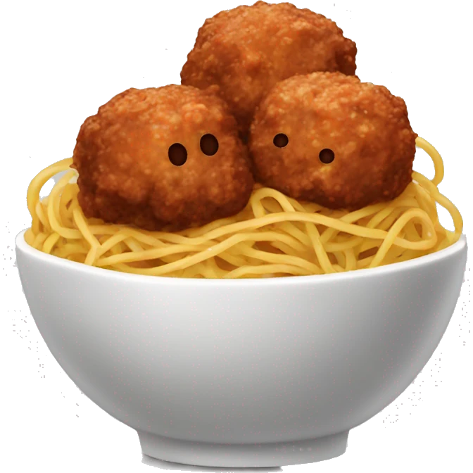 spaghetti and meatballs emoji