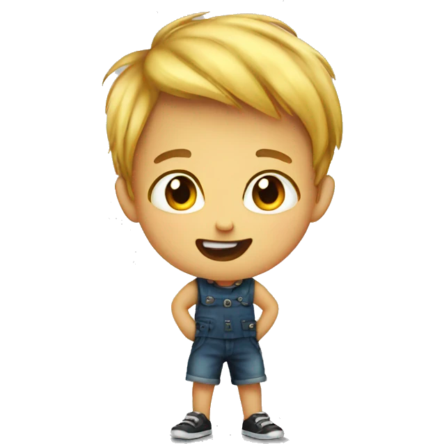 Kid being naughty emoji