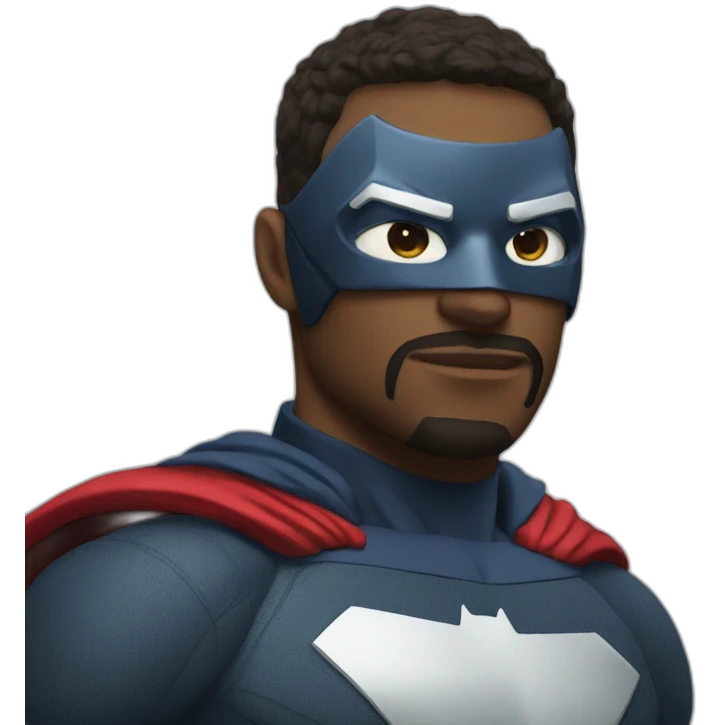 portrait superhero Review with mask emoji
