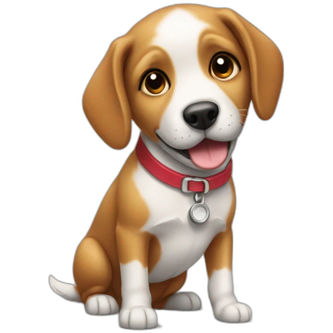 cute target dog emoji