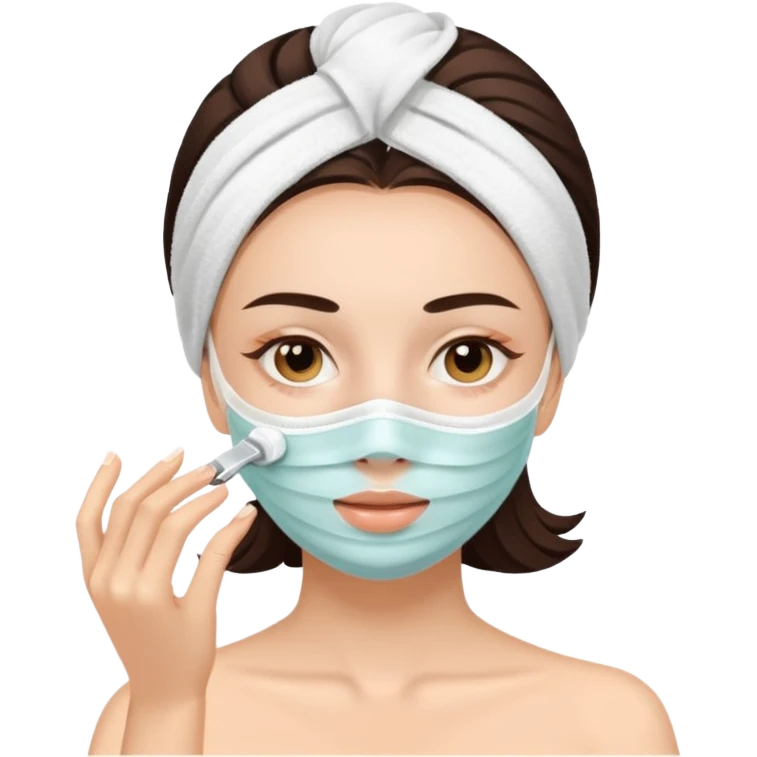 girl with self care emoji