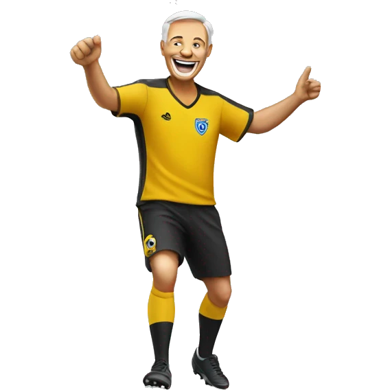 soccer coach celebrating emoji