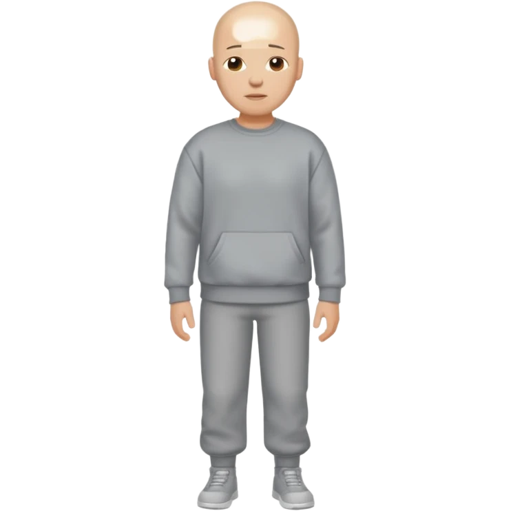 bald man sweatshirt ful body emoji