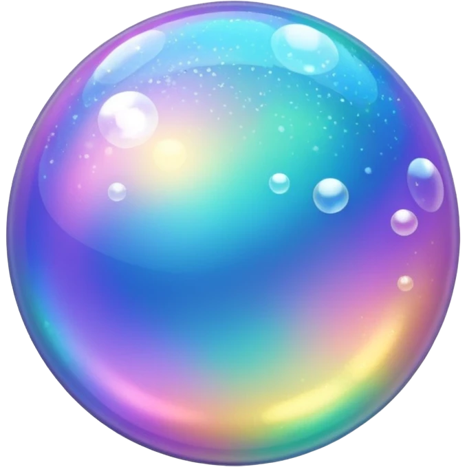 glitter bubbles emoji