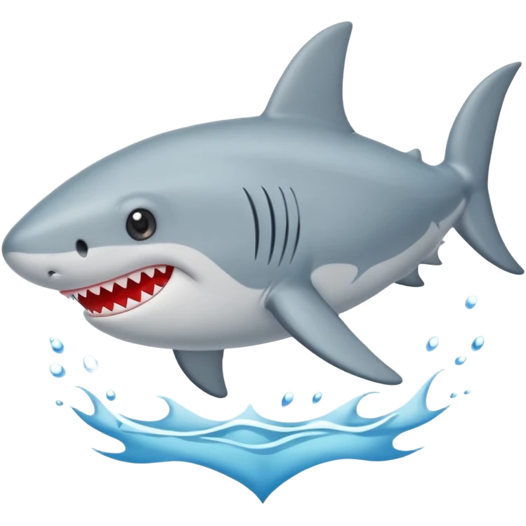 Crea un tiburón con ojos de corazón emoji