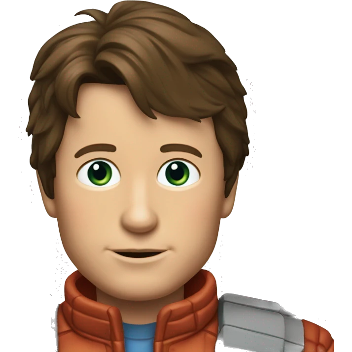 michael j fox marty mcfly back tot he future emoji