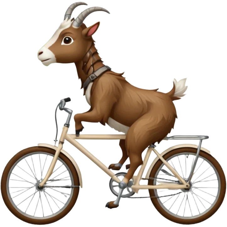 Goat on bike emoji