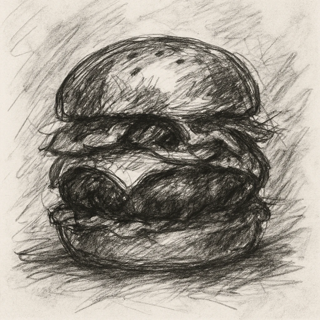 burger and fries emoji