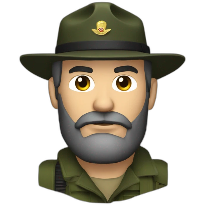 Captain price smoking a cigar while holding a rifle emoji