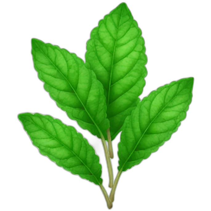 peppermint leaves emoji