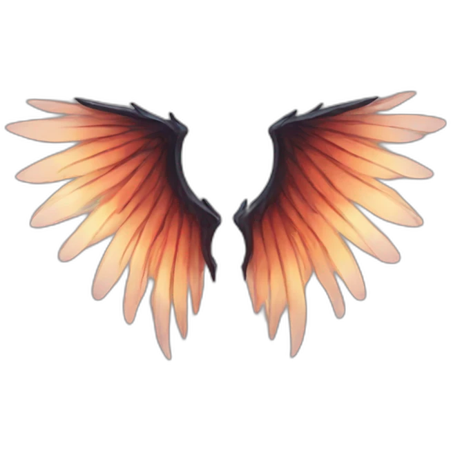 one pair of demon wings emoji