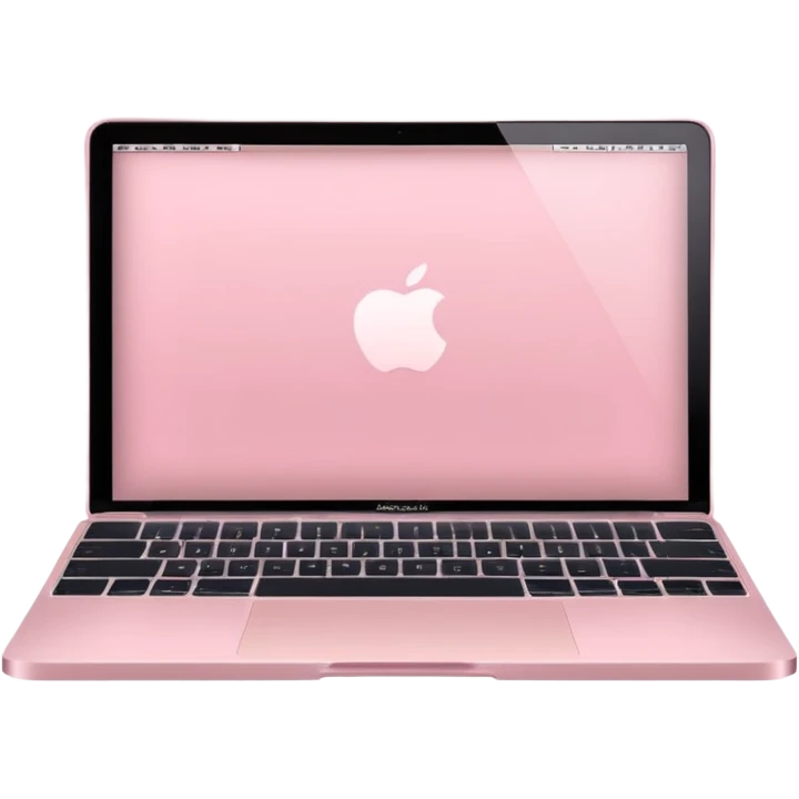 Light pink macbook emoji