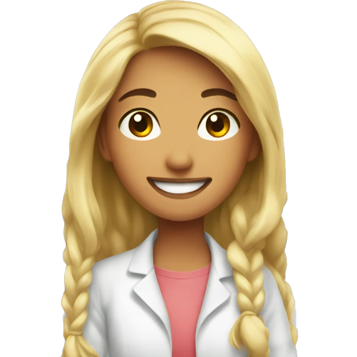 soft smiling girl in kitchen emoji