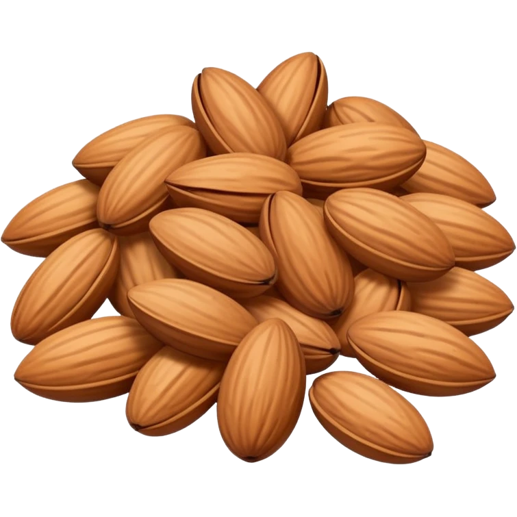 pile of almonds without the shell emoji