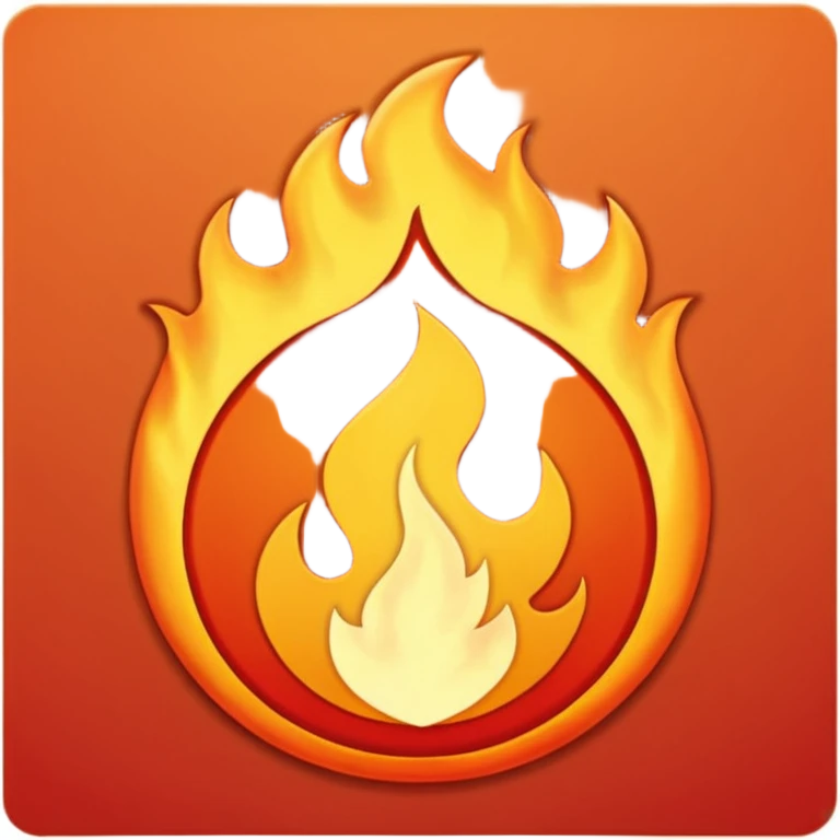 fire magma emblem symbol emoji