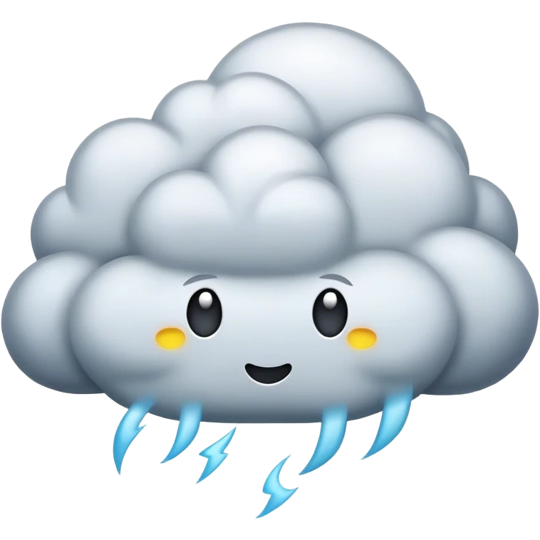 Storm cloud emoji