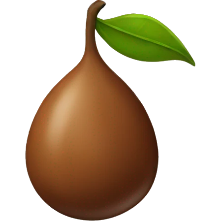 brown seed emoji