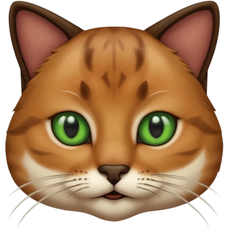 a cat with dark black moustache emoji
