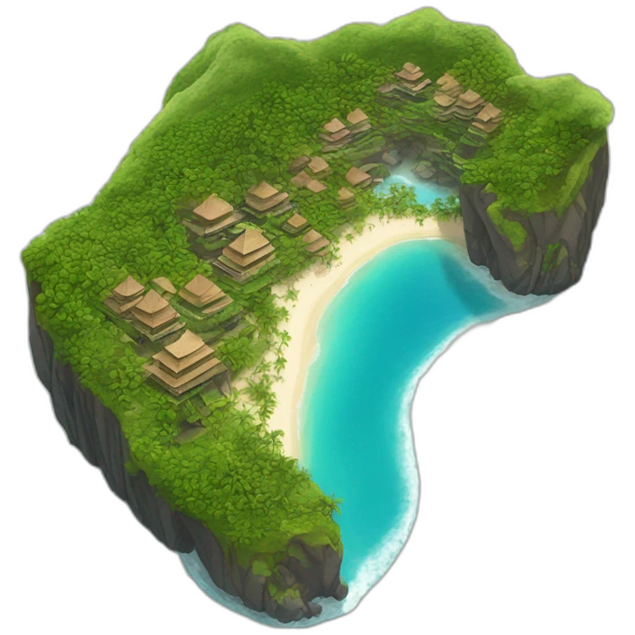 bali (indonesia) island from above emoji